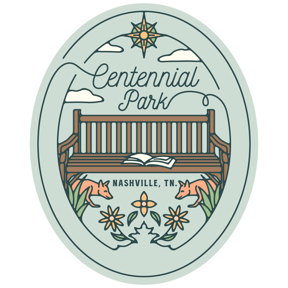 sticker for centennial park in nashville