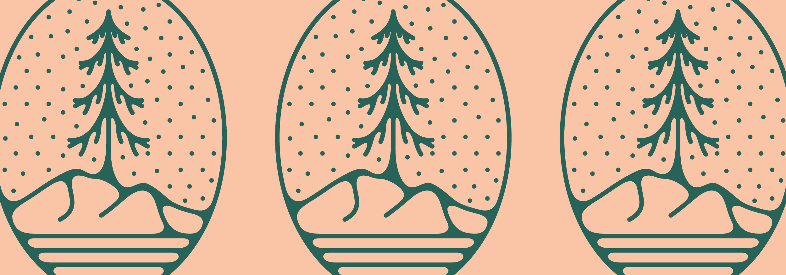 tree and mountain illustration