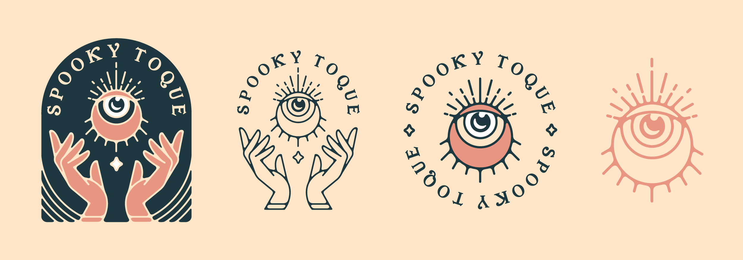 spooky branding logos