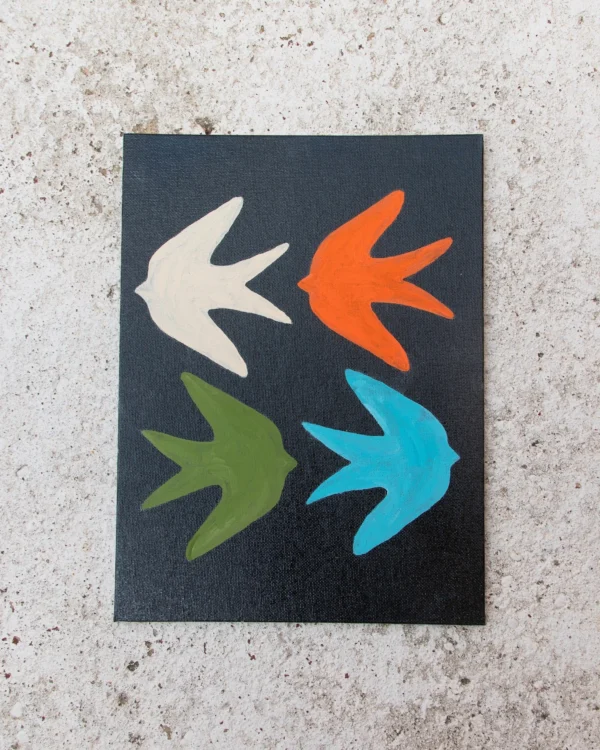 Four Birds in Flight